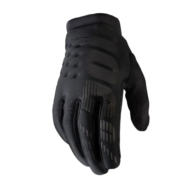 100% Brisker Winter MTB Gloves Black - Small