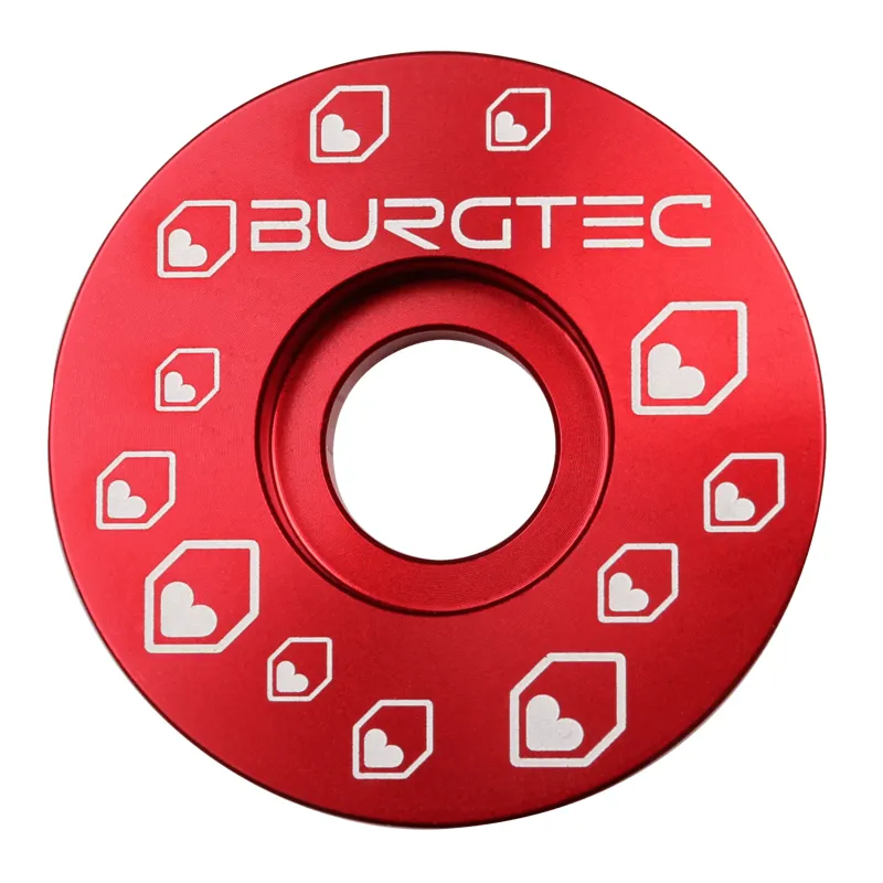 Burgtec Top Cap 1 1/8 in Race Red