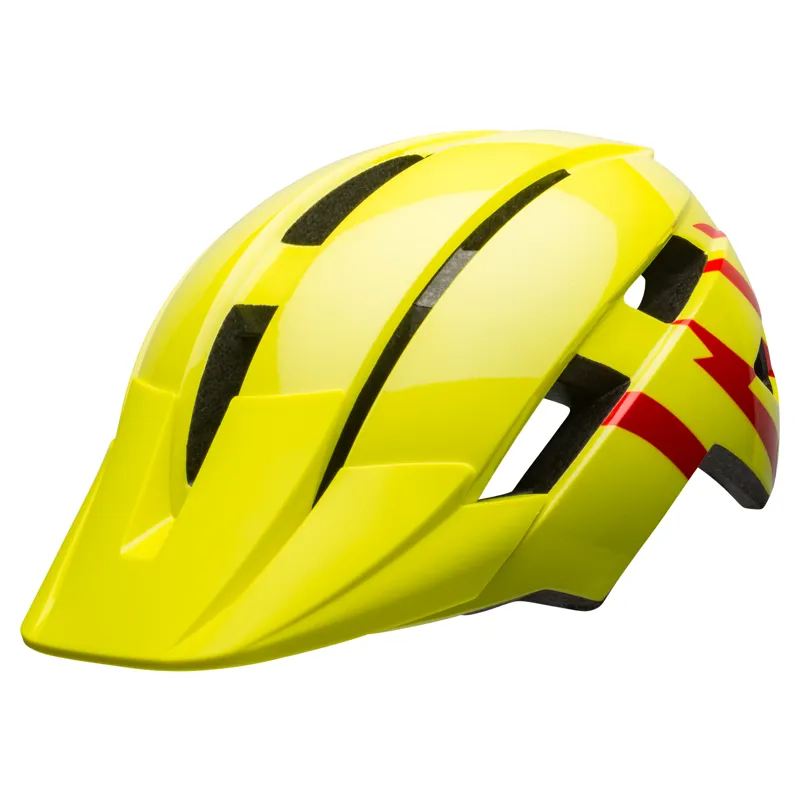 Bell Sidetrack Ii Youth Helmet 2020: Strike Gloss Hi-Vis/Red Unisize 50- 57cm STRIKE HI-VIS uni50-57cm