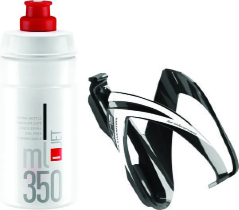 Elite Jet Youth 350ml Bottle Kit w/Cage in Clear/Red