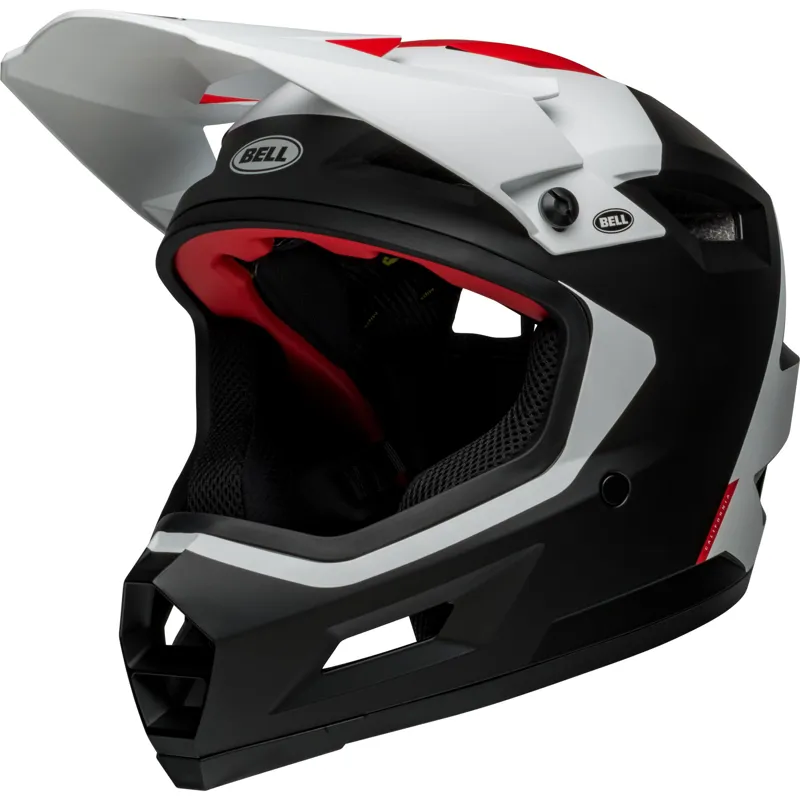 Bell Sanction 2 Dlx Mips Mtb Full Face Helmet in Deft Matte Black/White
