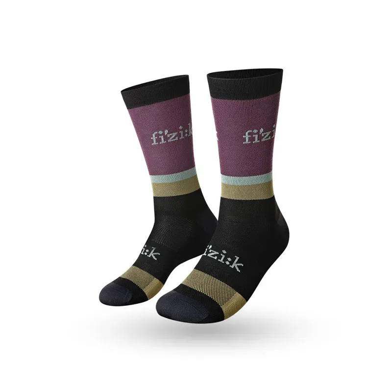 FIZIK TEAM EDITION CYCLING SOCKS MUD/GRAPE SMALL