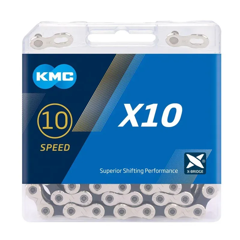 KMC X-10 10 Speed Chain in Silver/Black