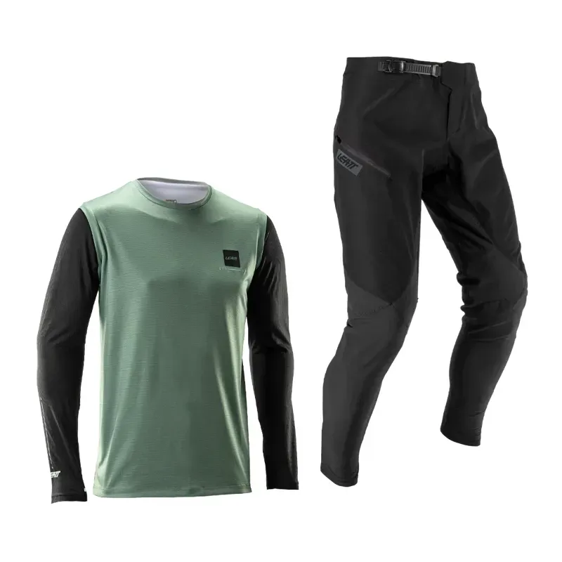 Leatt Gravity 1.0 MTB Ride Kit in Mist Green