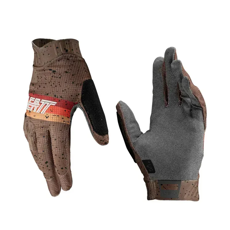 Leatt GripR 1.0 Junior Mountain Bike Gloves in Loam