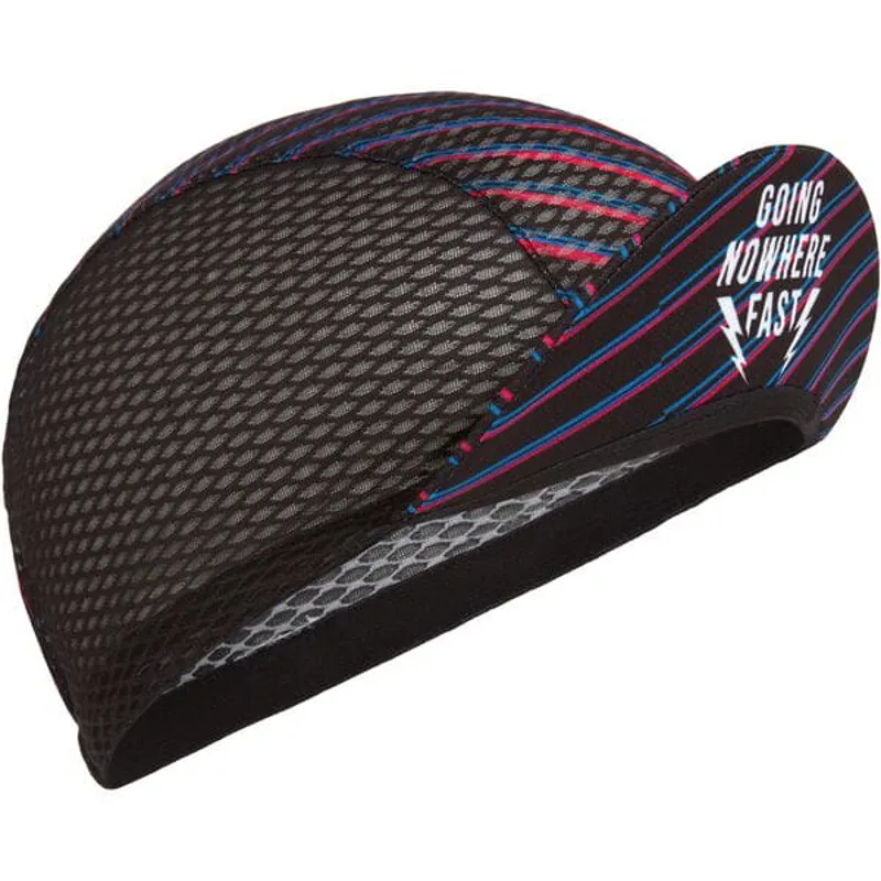 Madison Turbo Mesh Glitch Stripe Hat in Black
