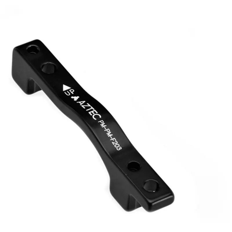Aztec Post-Post 203mm Front Brake Caliper Adapter in Black