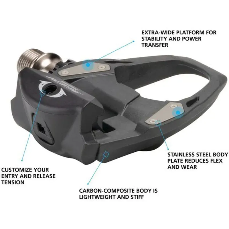 Pedal 105 r7000 Spd-Sl Cn Black 9/16 inches standard-1