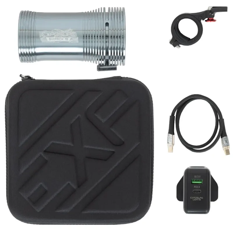 EXPOSURE SIX PACK MK15 GUN METAL BLACK 6000 lumens-1
