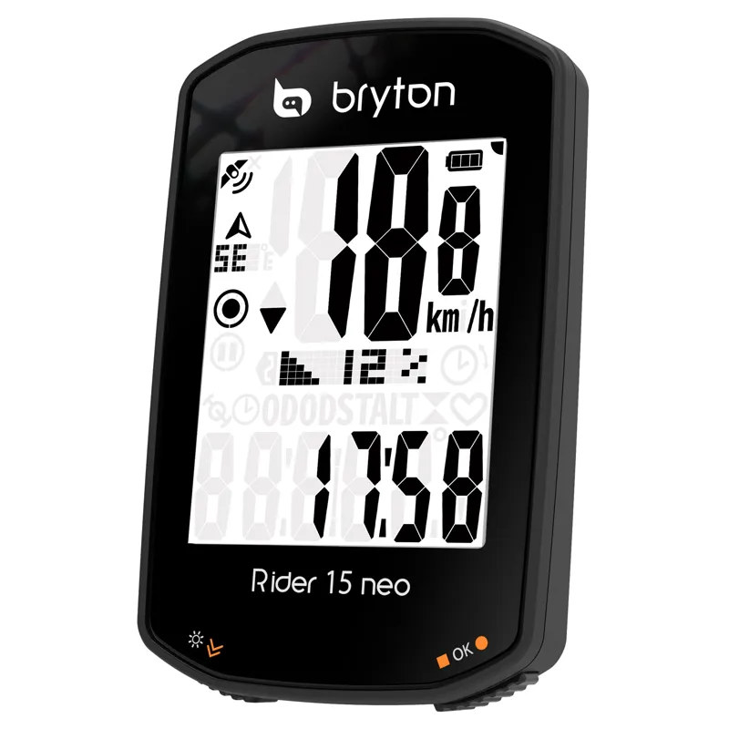Bryton Rider 15c Neo Gps Cycle Computer Bundle With Cadence: size