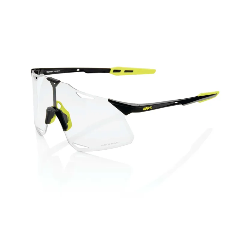 100% Hypercraft Glasses - Gloss Black / Photochromic Lens