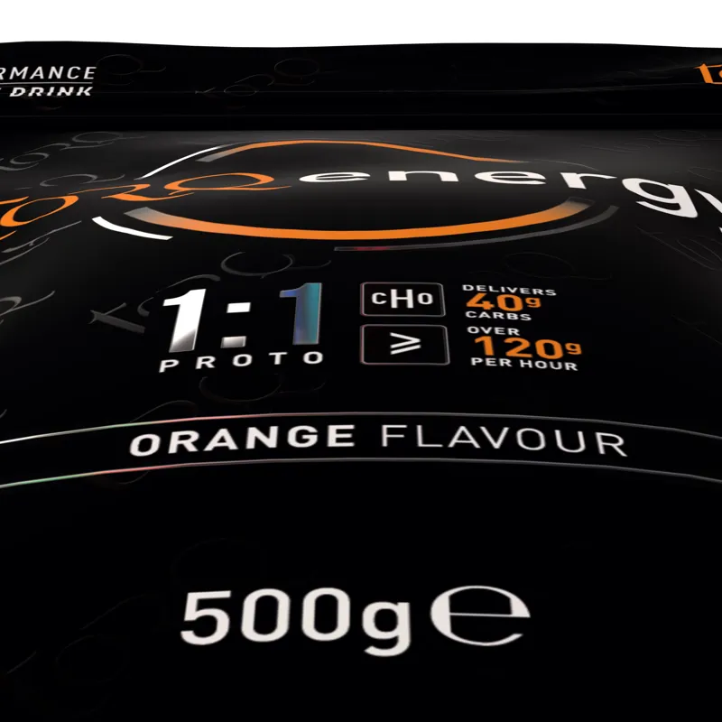 TORQ Proto 1:1 Energy Drink Pouch: ORANGE 500g-2