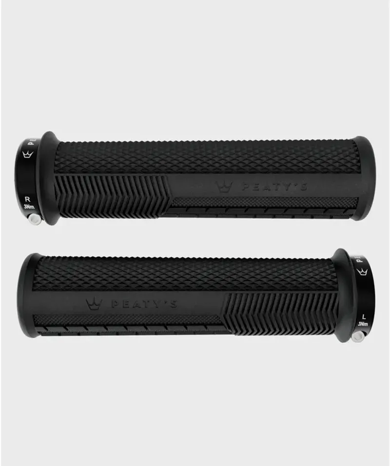 PEATYS MONARCH GRIP-KNURL-THICK-BLACK