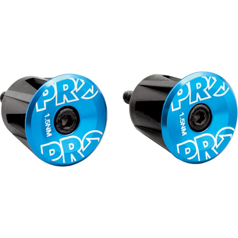 Pro Bar End Alloy Plugs In Blue