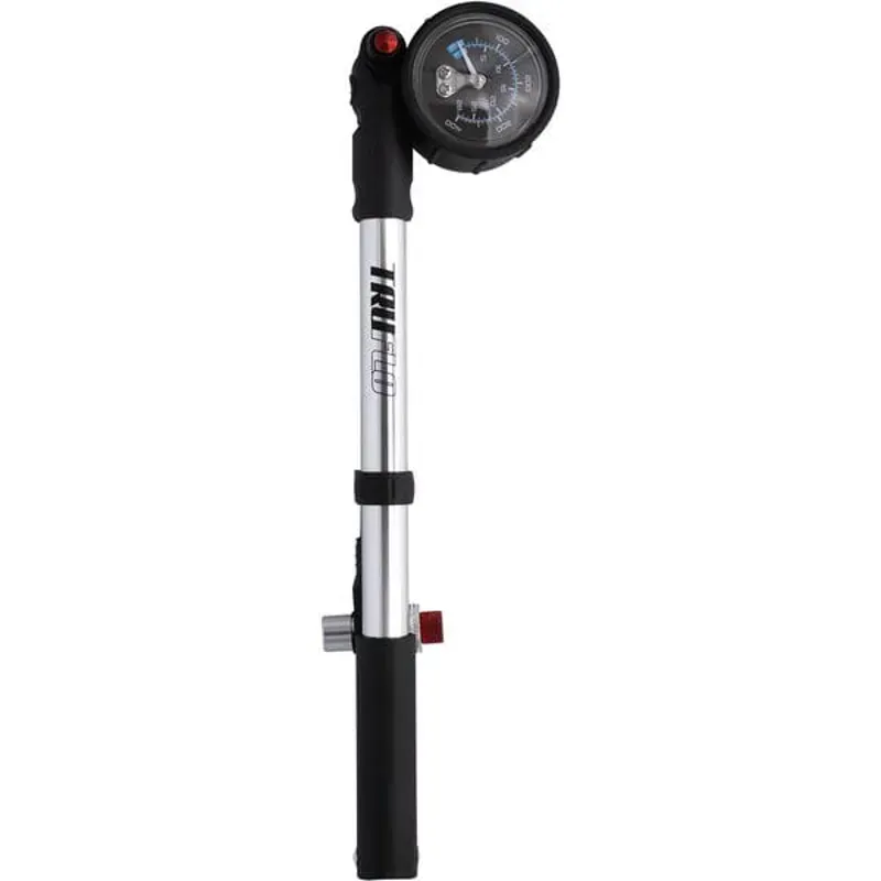 Truflo Shock Pump With Gauge In Silver