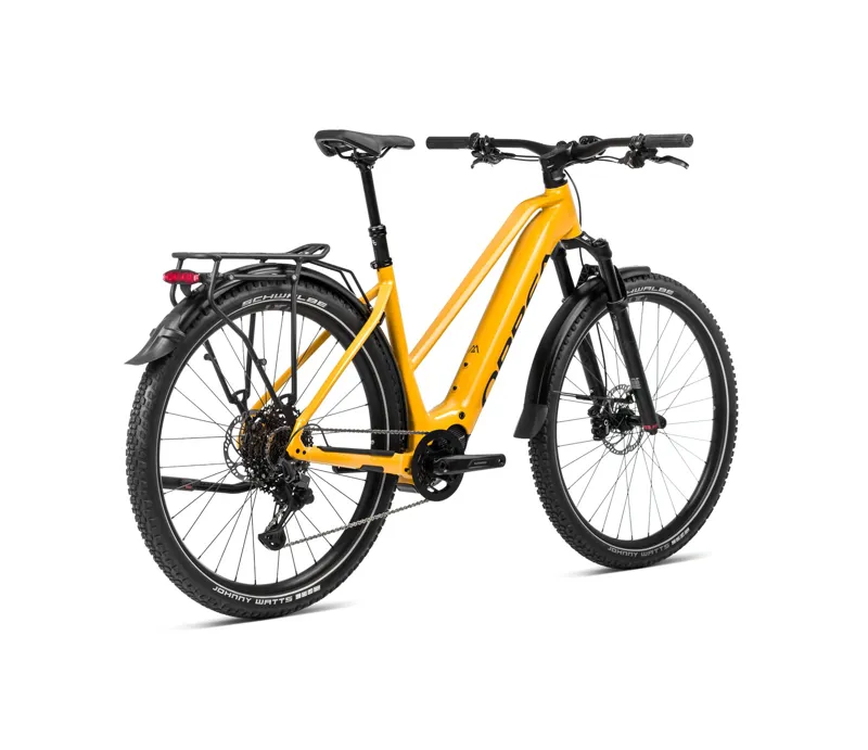 Orbea Kemen Mid Suv 30 Trekking Bike in Mango/Black-2