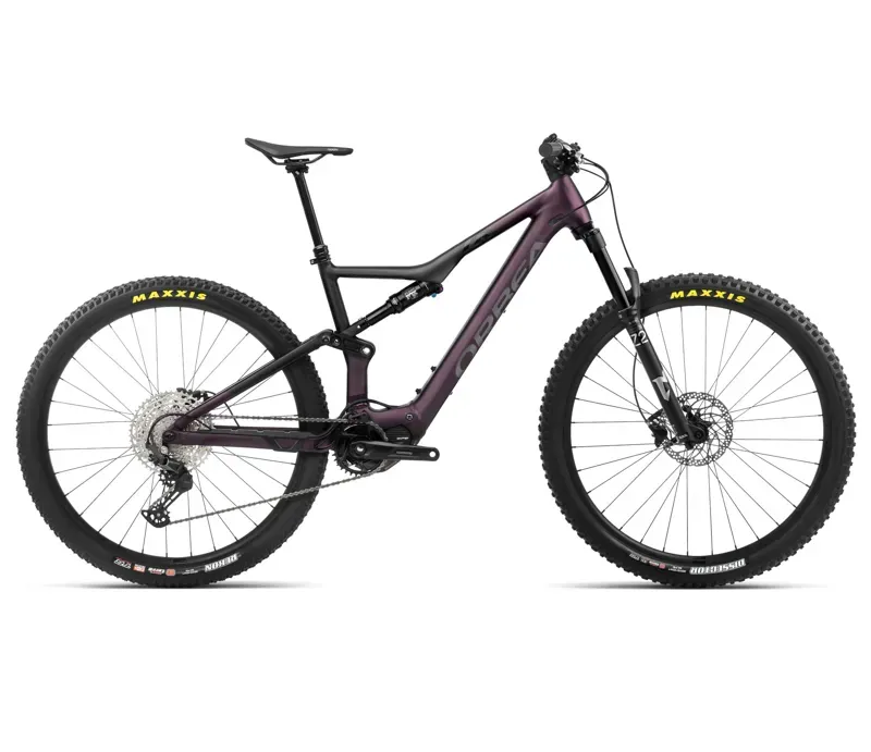 Orbea Rise H30 Mountain Bike in Metallic Mulberry/Black