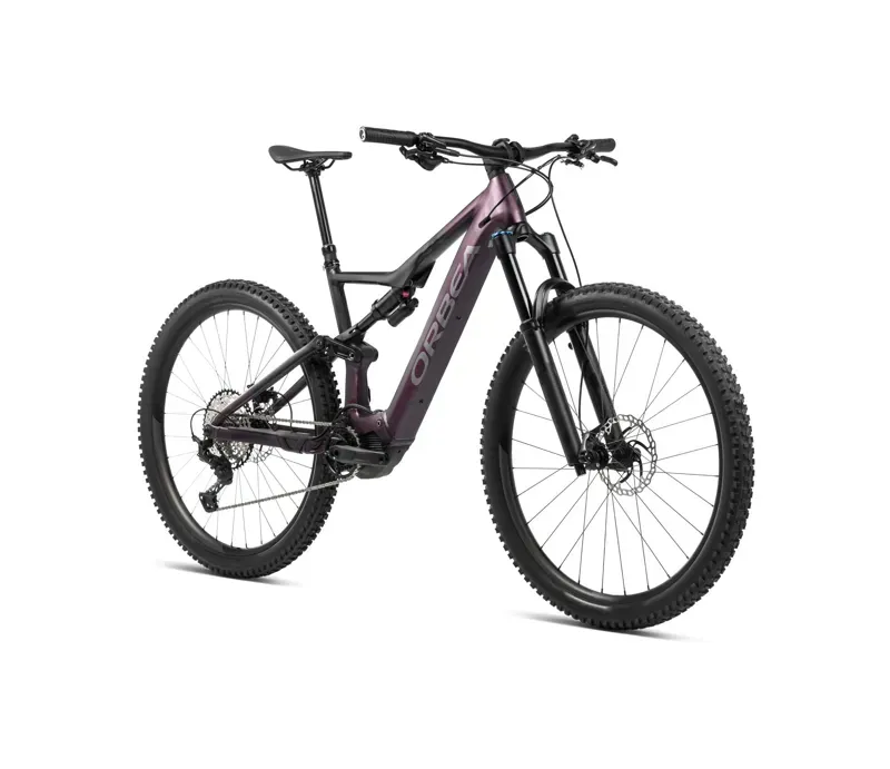 Orbea Rise H30 Mountain Bike in Metallic Mulberry/Black-1