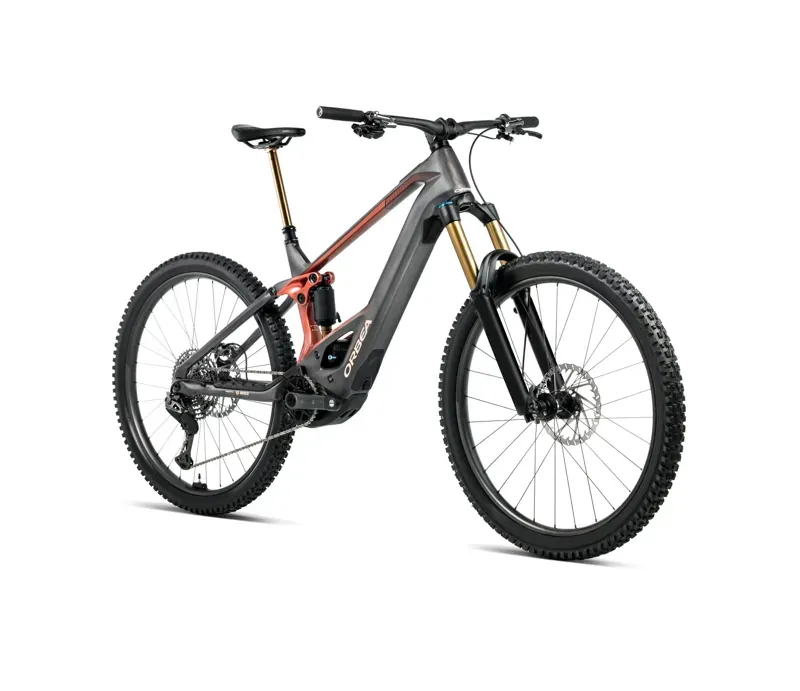 Orbea Wild M10 E-MTB In Diamond Carbon View Matt/Mars Red Gloss-1