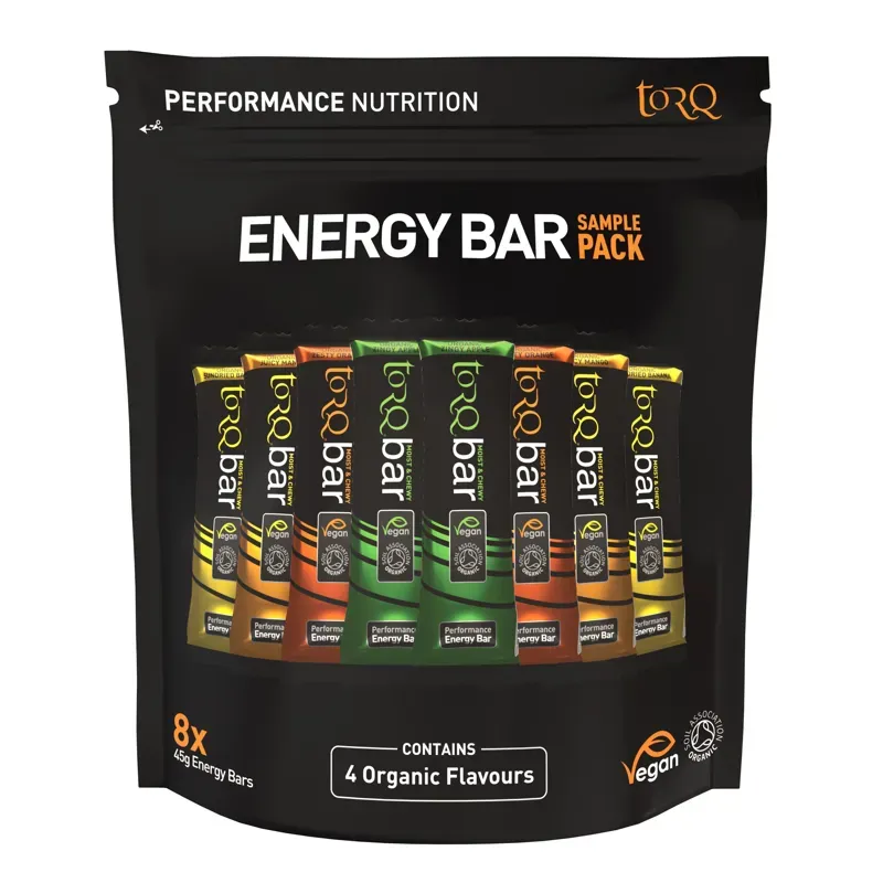 TORQ Organic Bar Sample Pack Pouch Of 8